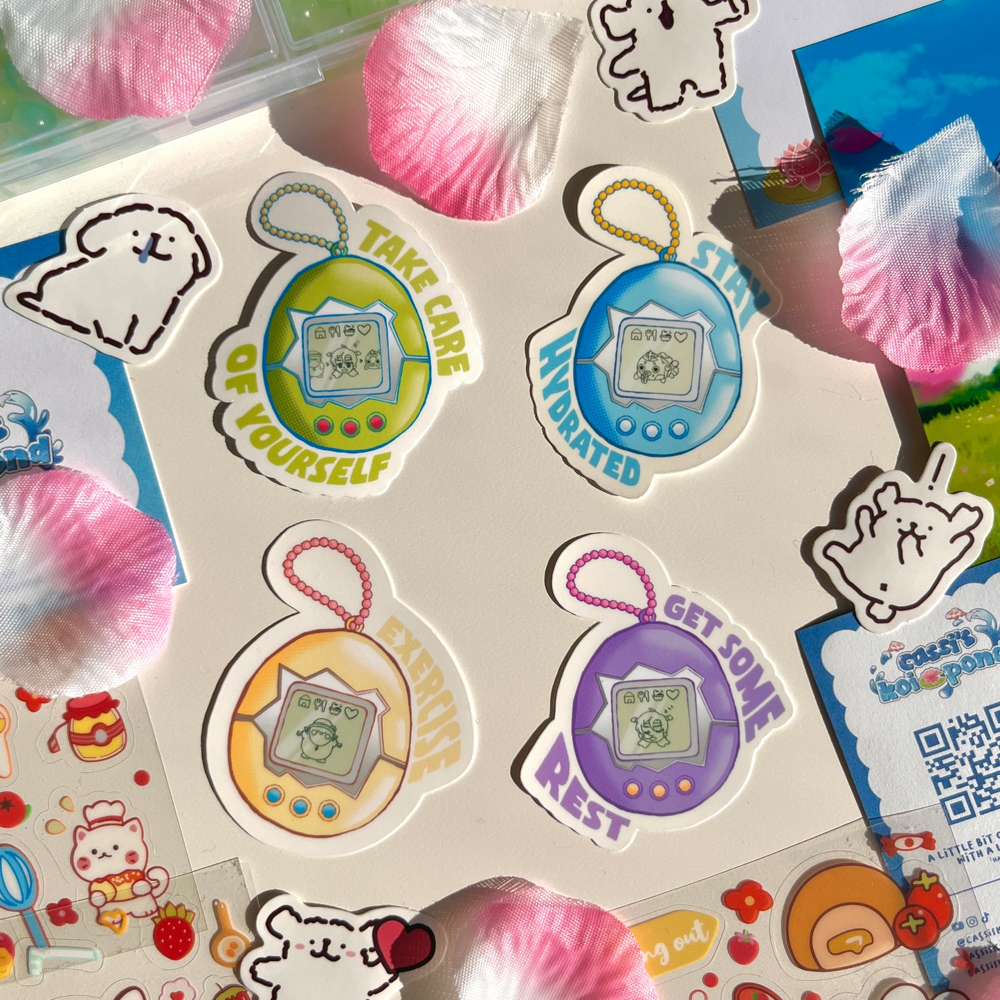 Self Care OC Tamagotchi - 2.5” Vinyl Sticker