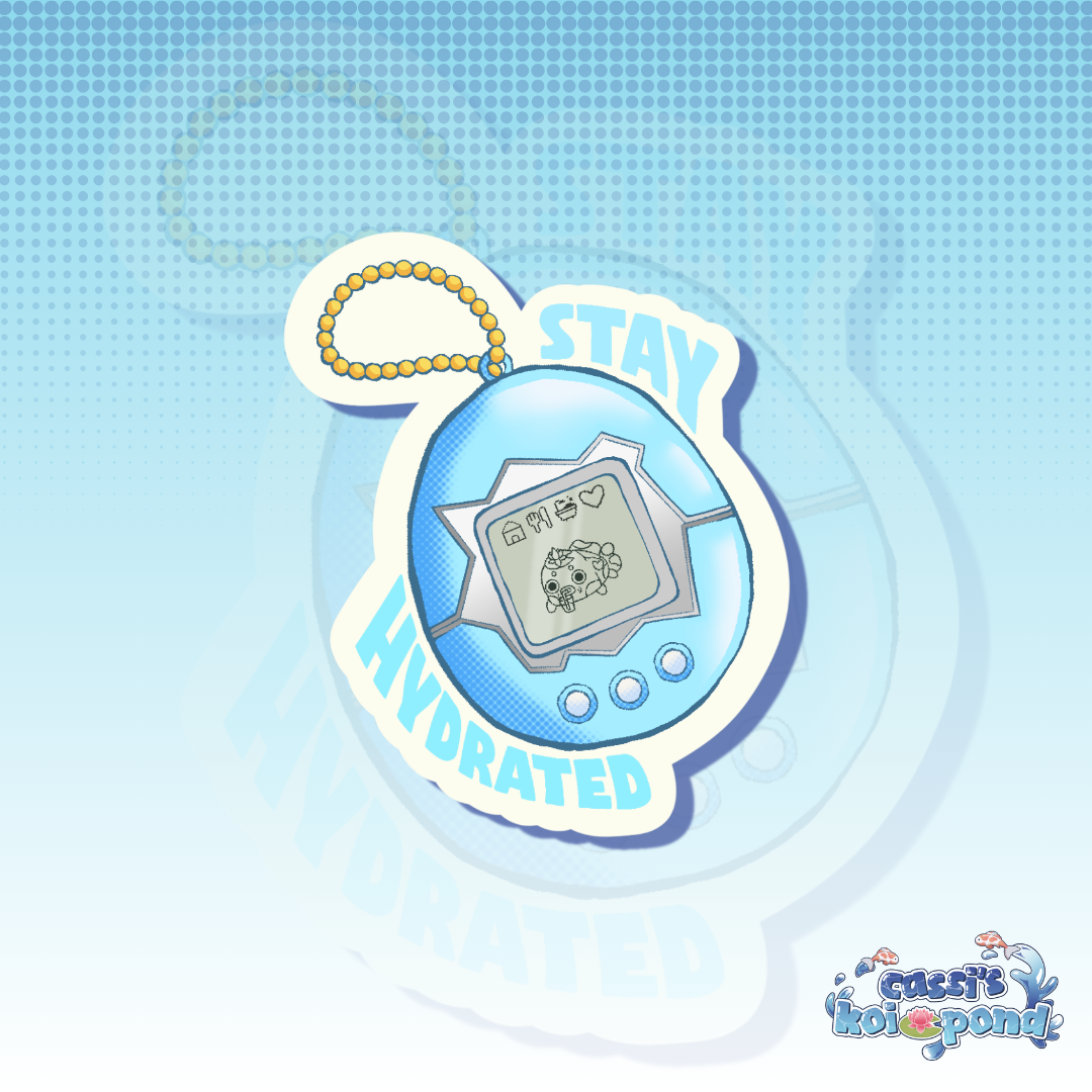 Self Care OC Tamagotchi - 2.5” Vinyl Sticker