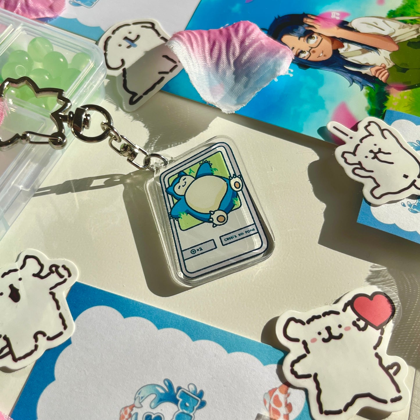 Snorlax - 2” Acrylic Keychain