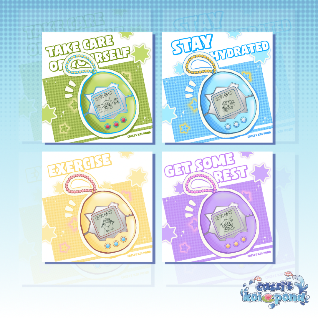 Self Care OC Tamagotchi - Print