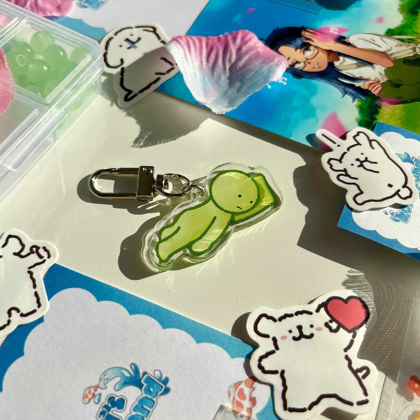 Smiski - 2” Acrylic Keychain