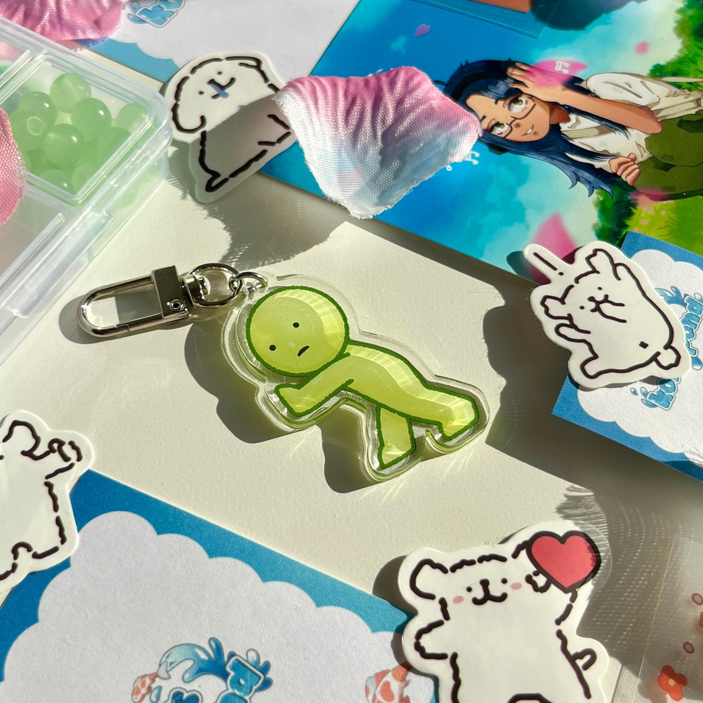 Smiski - 2” Acrylic Keychain