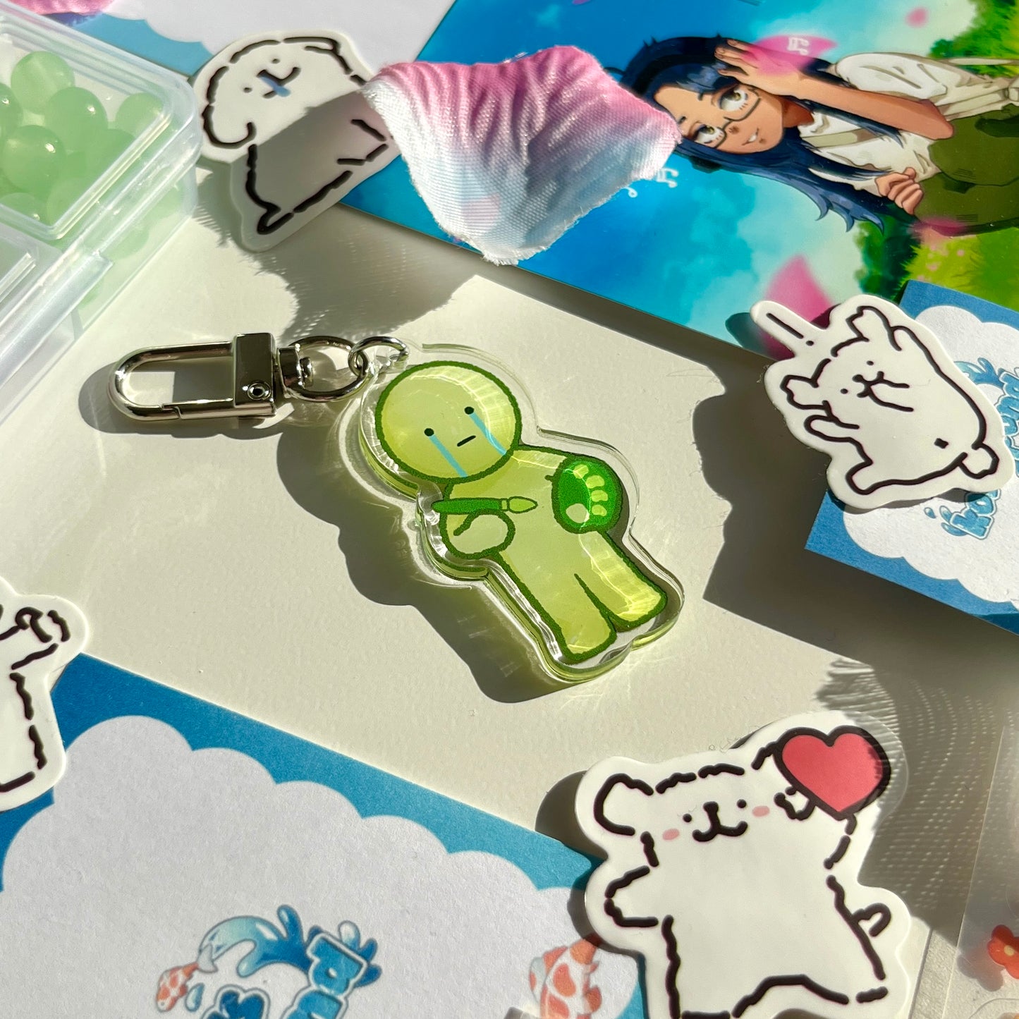 Smiski - 2” Acrylic Keychain