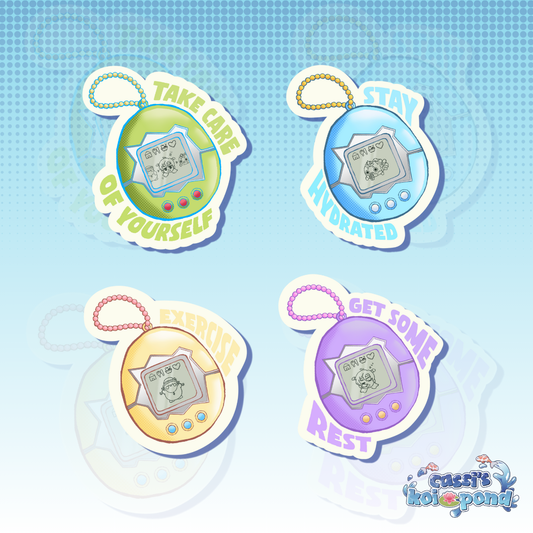 Self Care OC Tamagotchi - 2.5” Vinyl Sticker