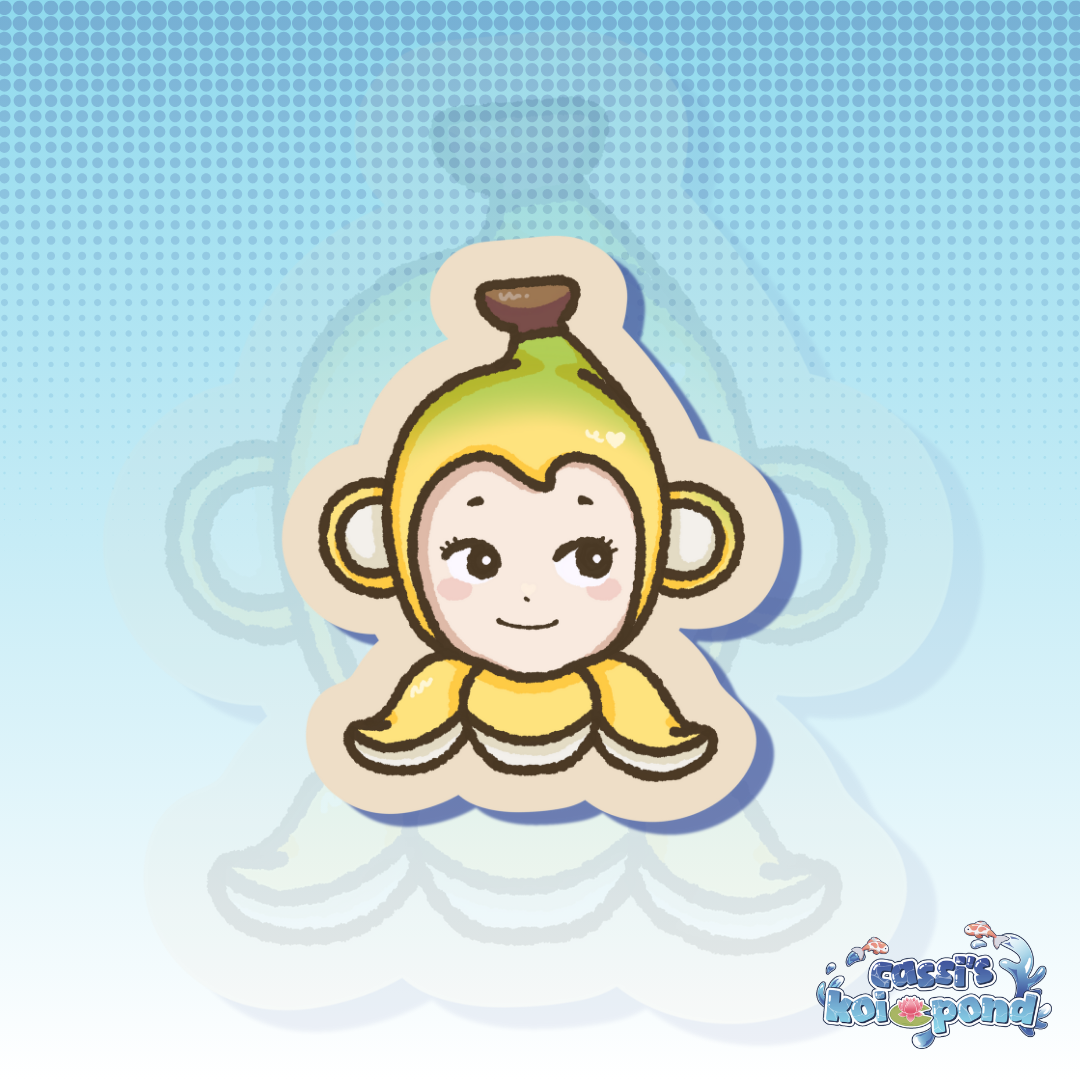 Banana Monkey Sonny Angel - 2.5” Vinyl Sticker