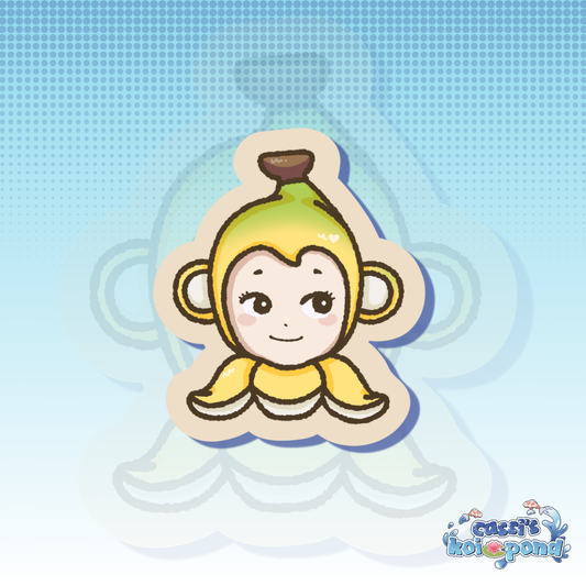 Banana Monkey Sonny Angel - 2.5” Vinyl Sticker